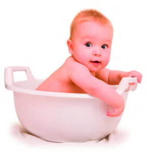 Milchschorf Baby baden